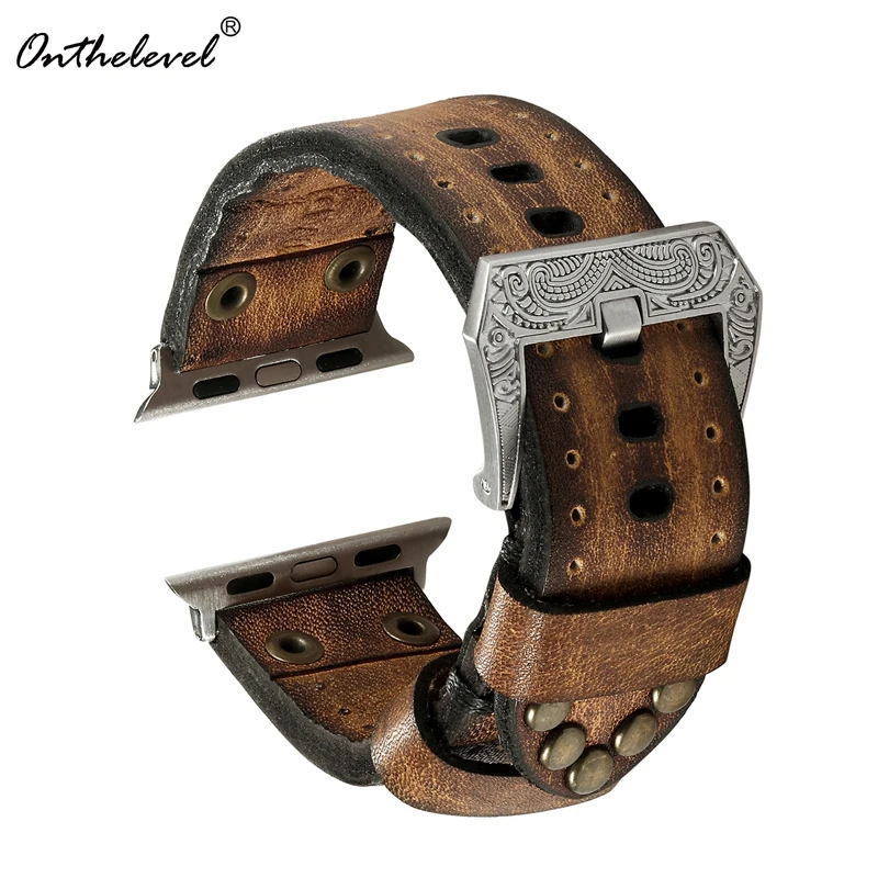 Ремешок Onthelevel для часов Apple Watch, 42 мм, 38 мм, серия 4, 3, 2, 1, сменный ремешок для наручных часов iwatch, ремешок для браслета# B
