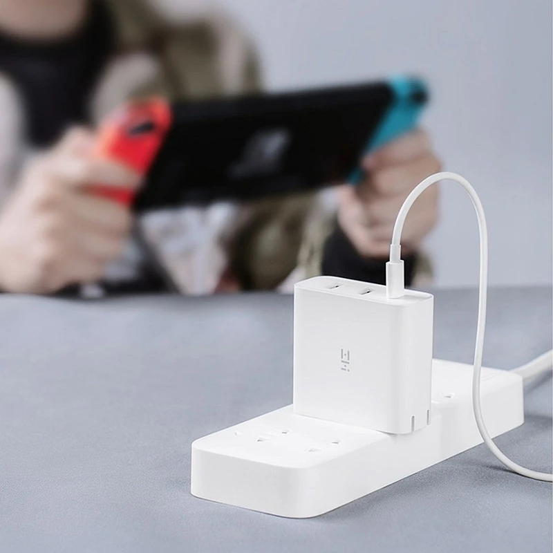 Оригинальное зарядное устройство Xiaomi Mijia USB 65 Вт быстрая зарядка порт Type C 3 выхода