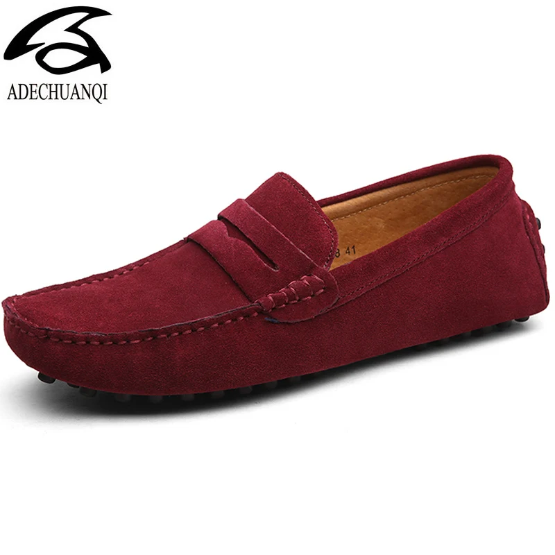 Loafers Casual Shoes peas shoes Spring and summer new men Pure hand sewing Men's moccasin Light flat | Обувь