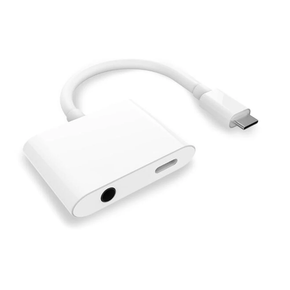 Зарядный кабель 2 в 1 с USB Type C на разъем 3 5 мм аудиокабель для наушников адаптер iPad