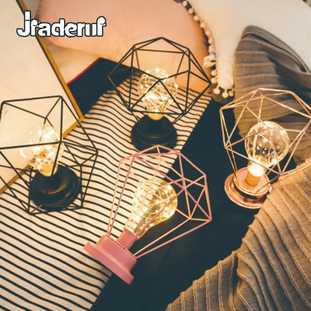 Jiaderui diamond настольная лампа 9 светодиодный Строка Гирлянда Свет Спальня Гостиная