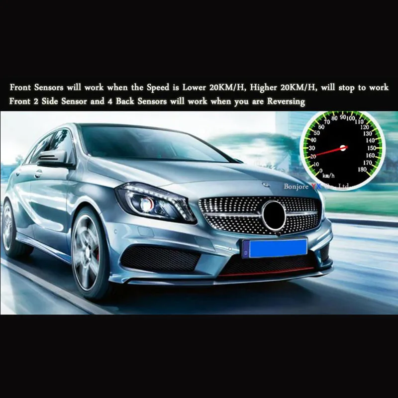 Koorinwoo автомобильные парковочные датчики парктроник OBD контроль скорости спереди