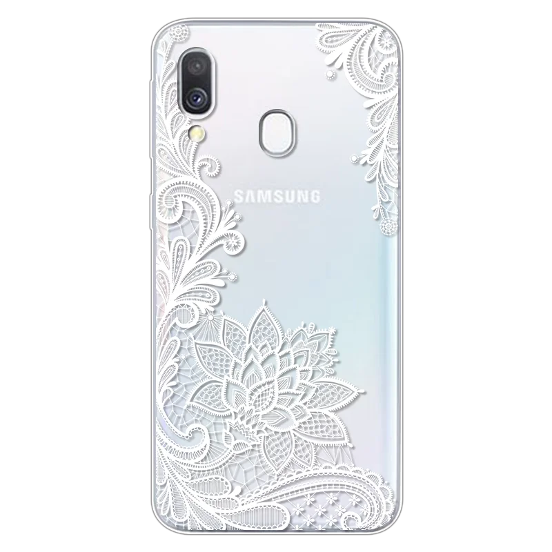 sxhua-ba Роскошный чехол с цветами для samsung Galaxy A40 A30 A50 A70 A60 A10 чехол модный силиконовый мягкий чехол из ТПУ чехол для телефона чехол s Capa Funda - Цвет: sxhua-ba