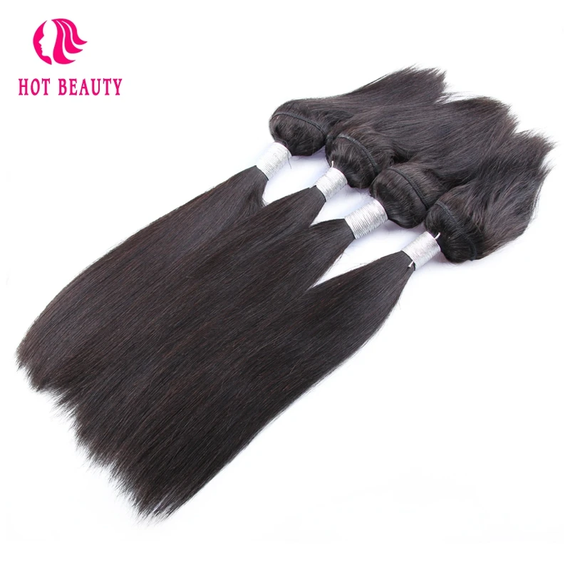 Горячие Красота волос Бразильский прямые волосы заплетены в пачках