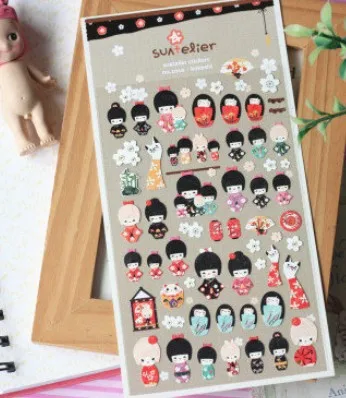 Новый DIY многофункциональный японский девушка бумажная наклейка/Корея украшения