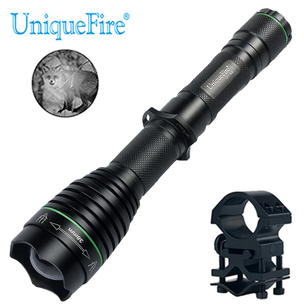 UniqueFire 1508 T38 IR 850 мощный светодиодный фонарик с возможностью масштабирования 3