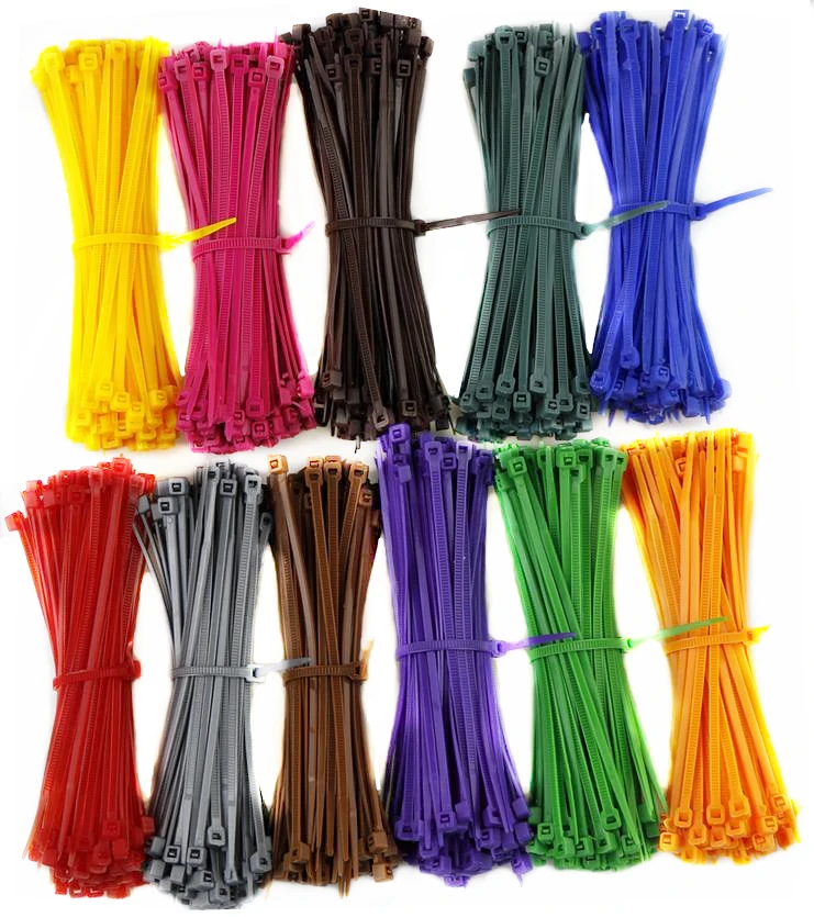 High quality standard 100PCS 3 X100 mm Multiple colors optional Milk Cable Wire Zip Ties Self Locking Nylon Cable Tie