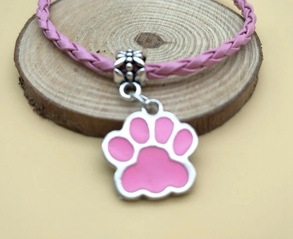 Лидер продаж 30 шт. подвеска амулет браслет из разноцветной плетеной кожи с