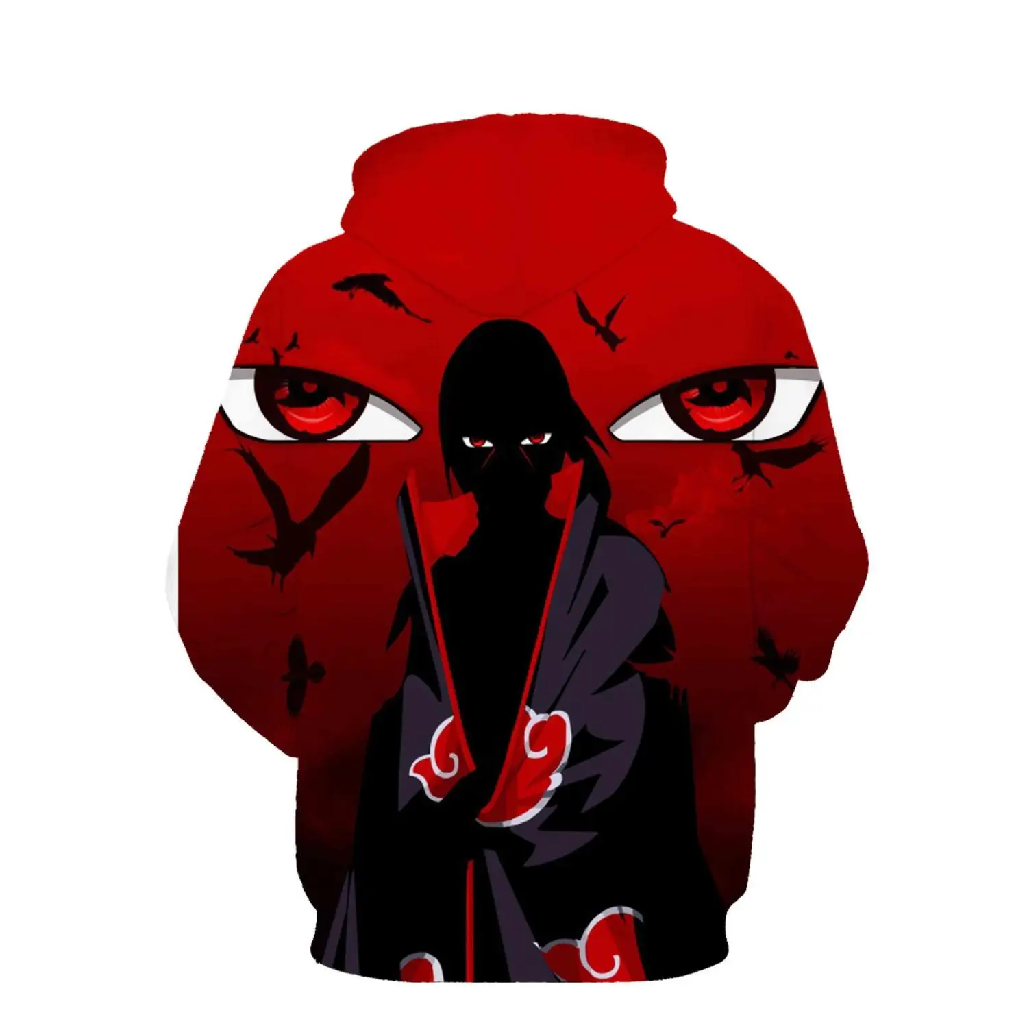 Наруто толстовка с капюшоном толстовки Kakashi Akatsuki Sasuke O'Brien 3D пуловеры для мужчин