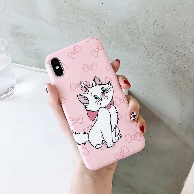 5 Милый розовый мягкий силиконовый чехол для телефона Marie Cat для iphone 6, 6s, 6 s, 7, 8 plus, чехол с героями мультфильмов для iphone X, XR, XS, MAX, чехол - Цвет: 5