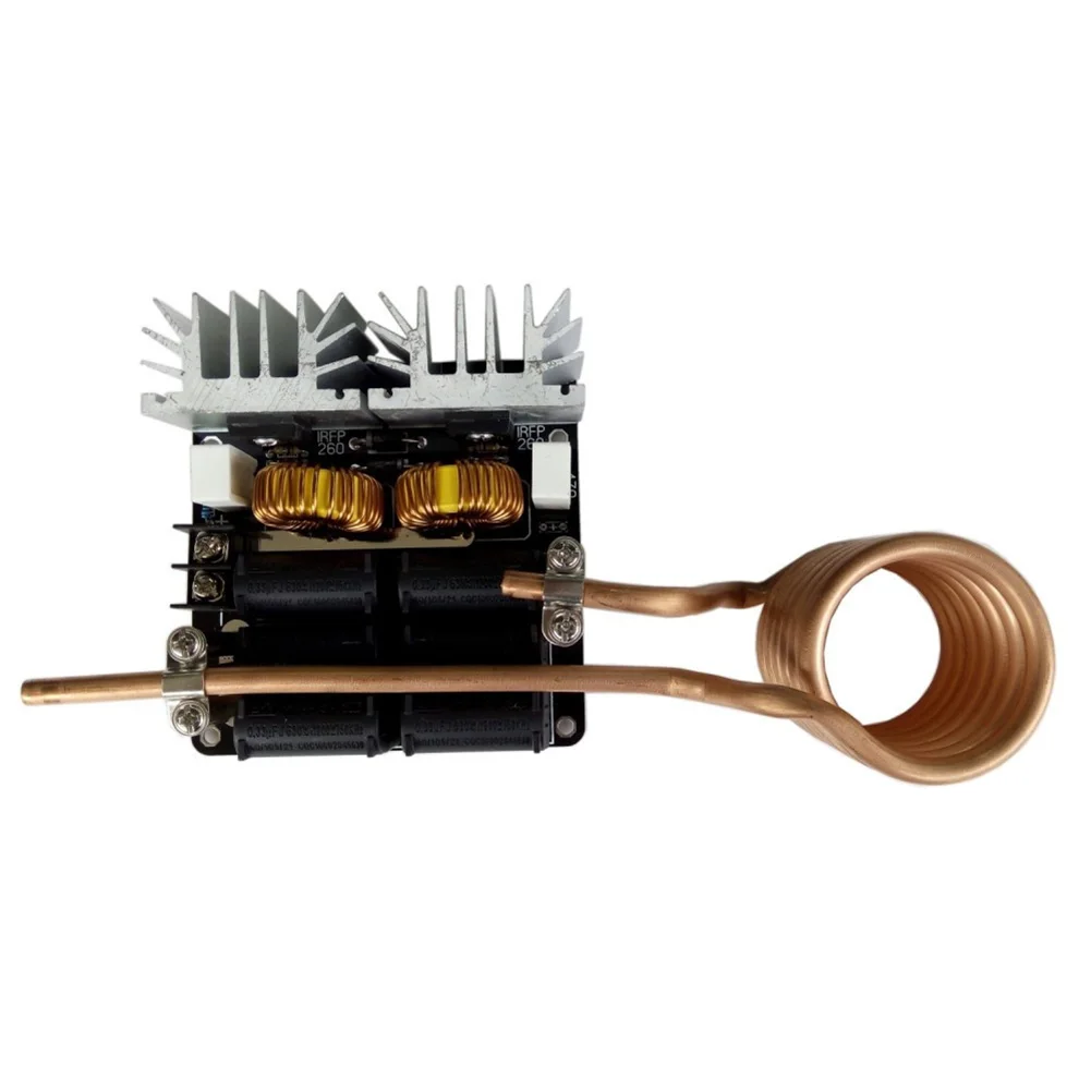 1000W ZVS Module Plate Electronic Iron DIY Safe Induction Heating Board Low Voltage Flyback Driver High Frequency Coil Durable |