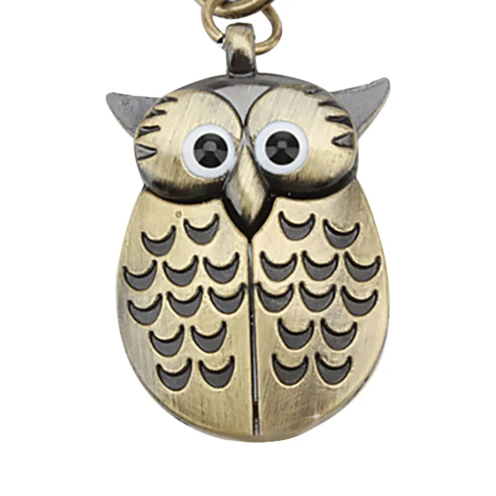 Часы в стиле ретро с изображением совы часы пряжкой ожерелье подвеска ювелирные