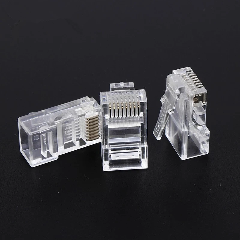 Джек RJ45 CAT 5e Коннекторы для сетевого кабеля 8P8C UTP неэкранированный переходник