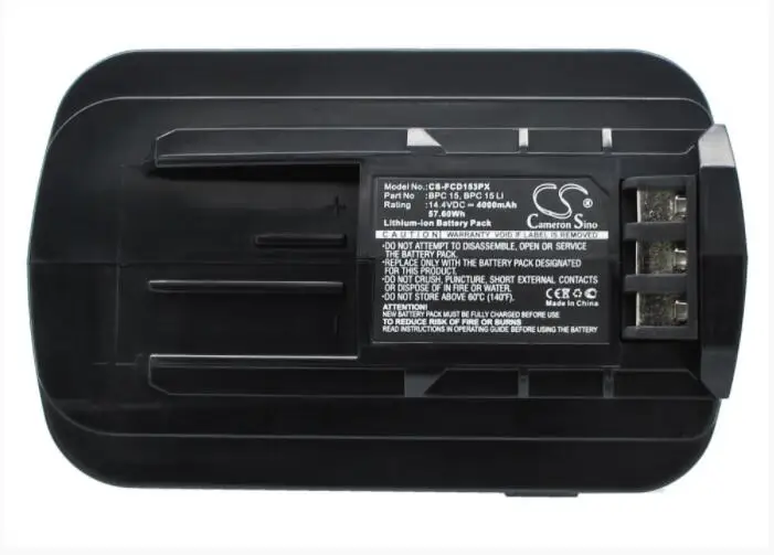 

Cameron Sino 4000mAh battery for FESTOOL C15 Cordless Drill/Driver DRC15 DRC18 T15+3 494832 498340 498341 BPC 15