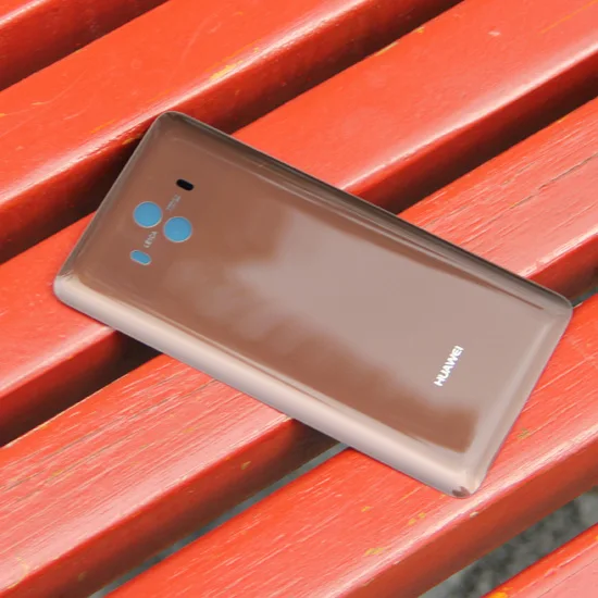 Стеклянный чехол на заднюю панель для huawei mate 10 mate 10, задняя крышка на батарейку для телефона, задняя крышка на заднюю панель - Цвет: Brown