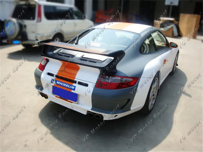 Автомобильные аксессуары FRP волоконное стекло GT3 RS Стиль Задний спойлер Подходит