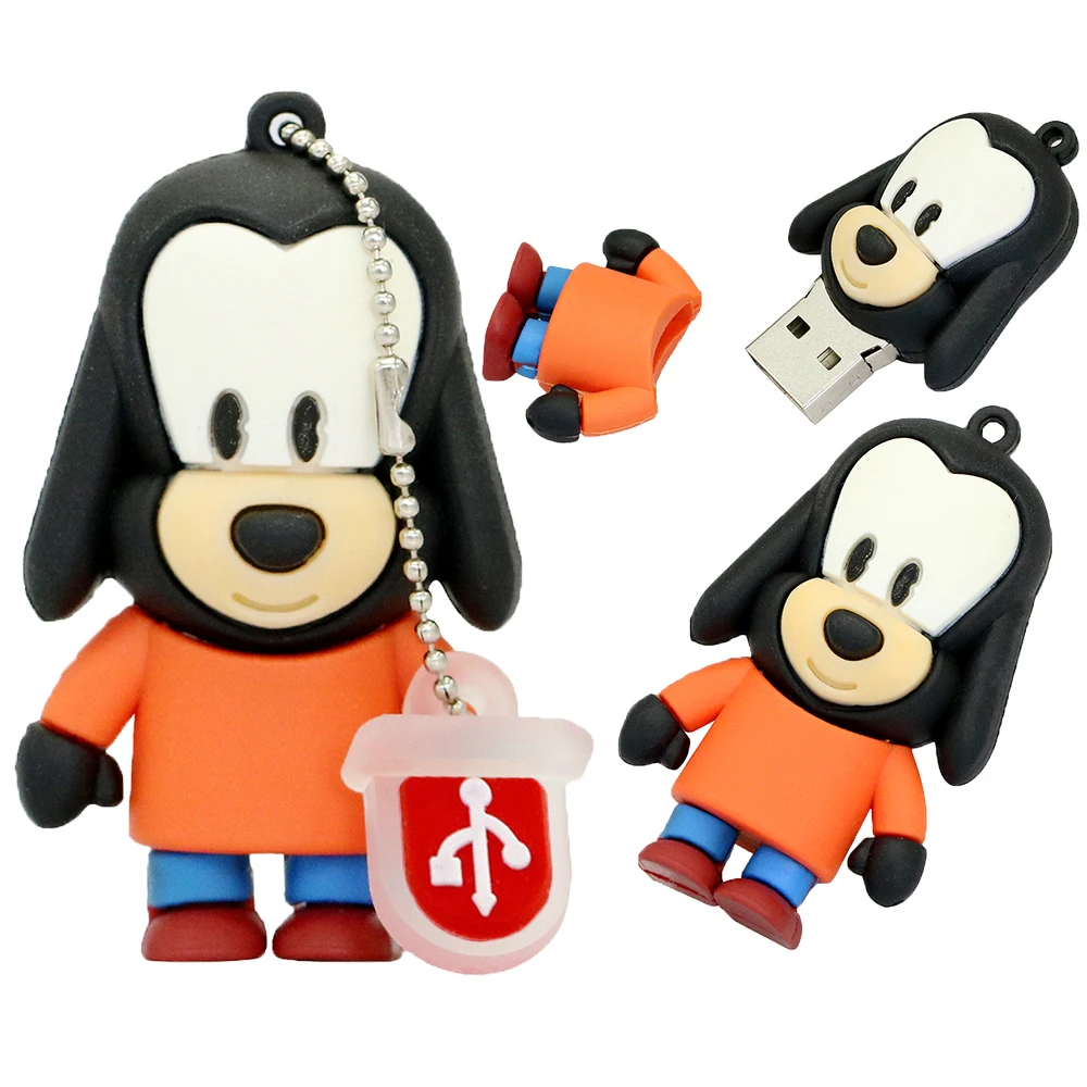 USB флеш-накопитель с животным бульдогом, флеш-накопитель с мультяшным Мопсом, USB карта памяти, 4 ГБ, 8 ГБ, 16 ГБ, 32 ГБ, 64 ГБ, 128 ГБ, мини-флешка, подарки