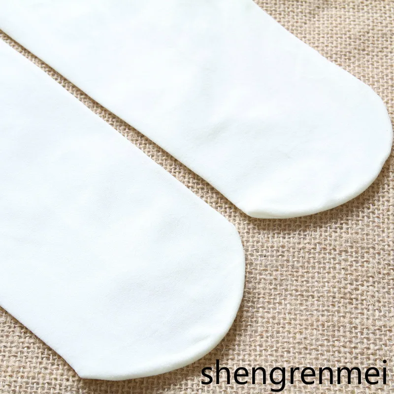 Shengrenmei Для женщин Винтаж белый колгитки с бантом Колготки Лук подтяжки чулки челнока