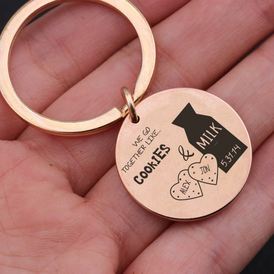 Брелок для ключей из нержавеющей стали персонализированный брелок с именем и