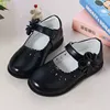 Autumn New Princess Girls Shoes For Kids School Leather Shoes For Student Black Dress Shoes For Girls 3 4 5 6 7 8 9 10 11 12-16T 2