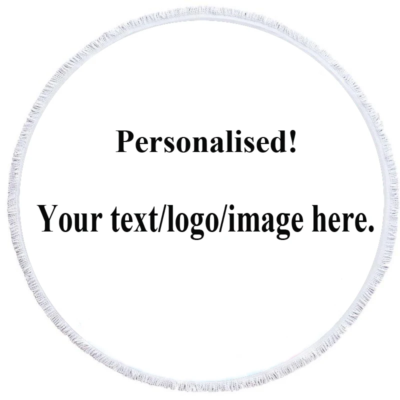 

Free shipping Unique Gift Personalized Custom Made Large Round Sports Surfing Swim Pool Beach Towel Blanket Throw Party Favor