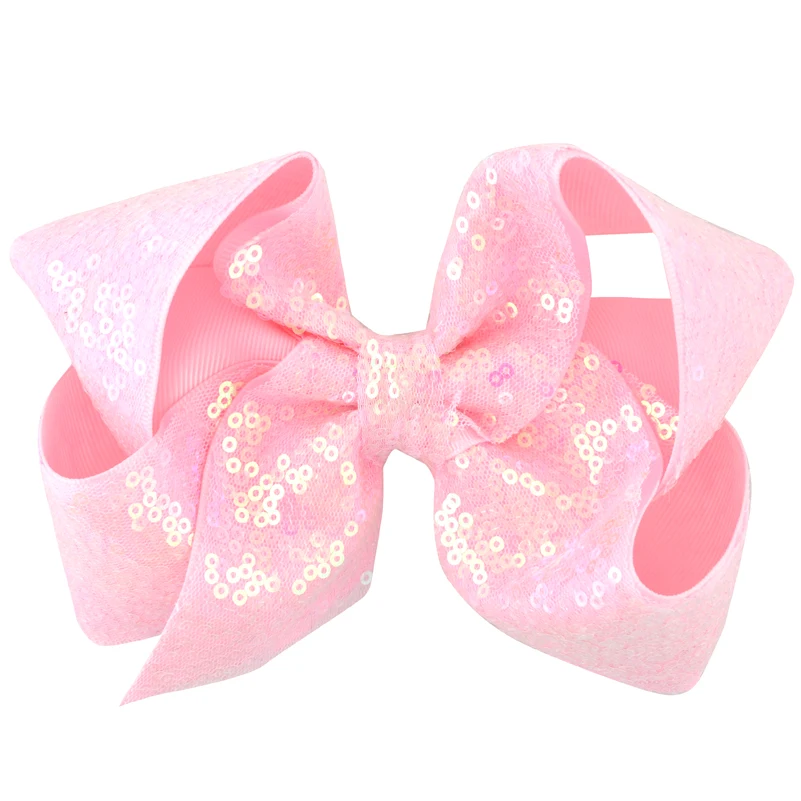 Разноцветные заколки для волос с блестками и большим бантом 29 цветов 6 дюймов