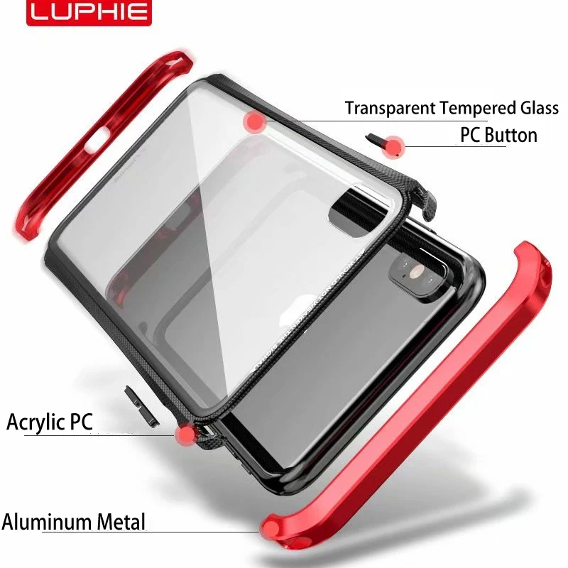 Luphie чехол для телефона Apple iPhone X XS Max XR CNC Алюминиевый металлический бампер