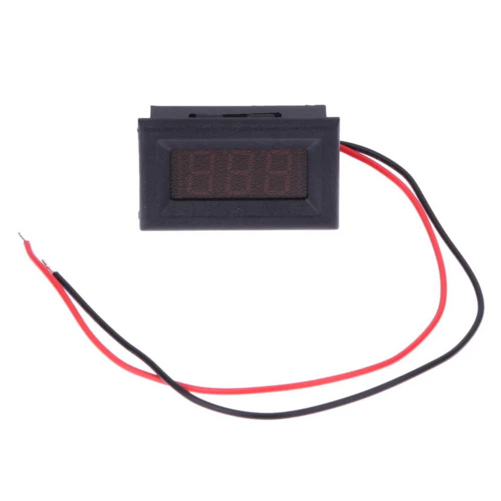 Цифровой вольтметр, два провода, светодиодный дисплей, синяя DC2.5-30V, цифровая панель, измеритель напряжения, детектор напряжения, монитор