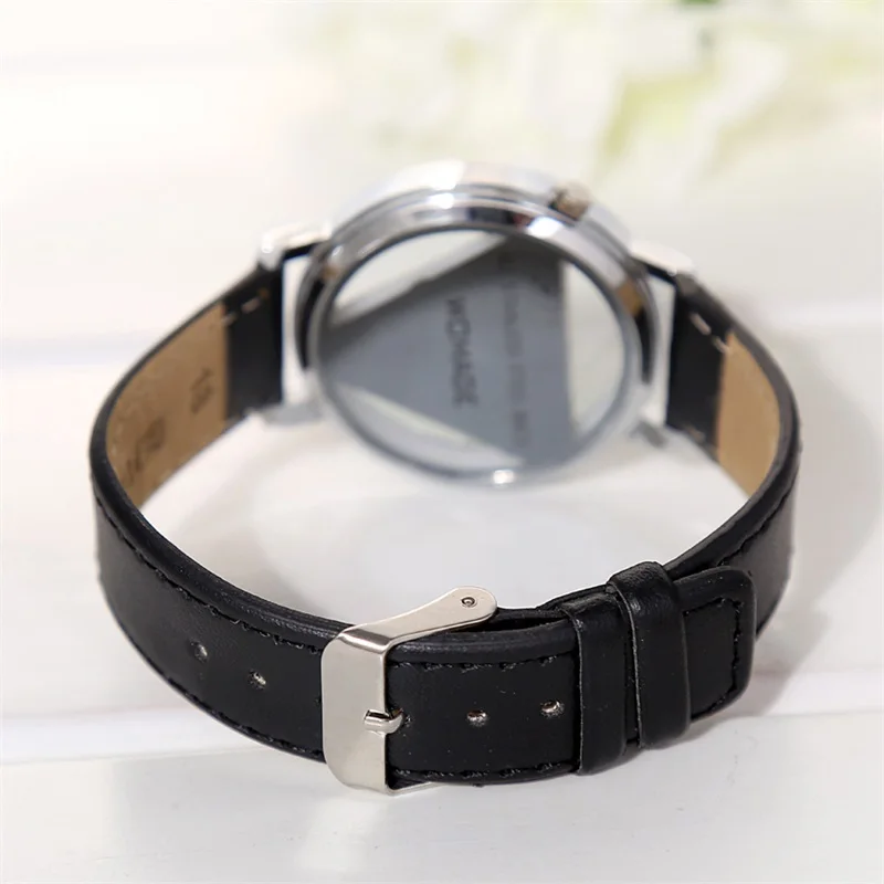 Новый Дизайн Скелет Transoarent Hollow Наручные Часы на женщин Watchws Моды Кожа Кварцевые