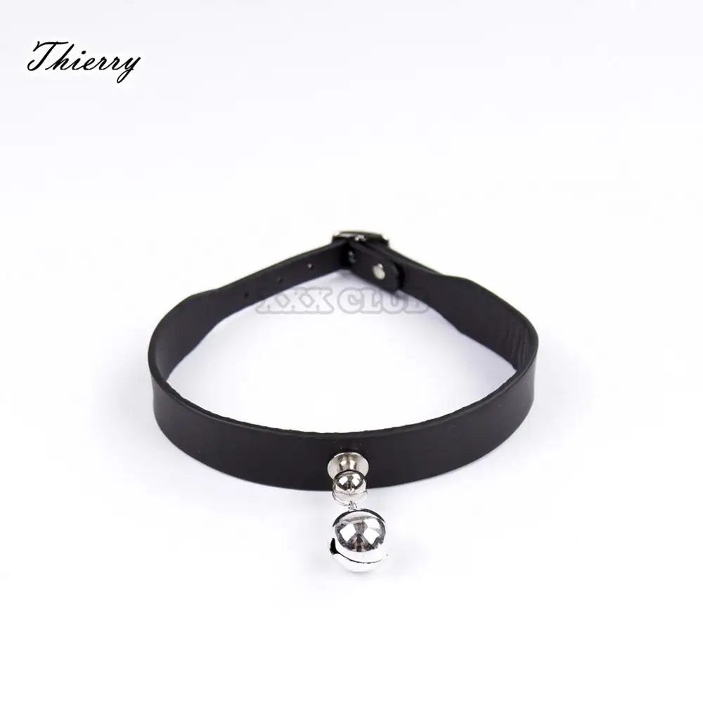 Тиерри сексуальный ошейник с колокольчиком удерживающее устройство для