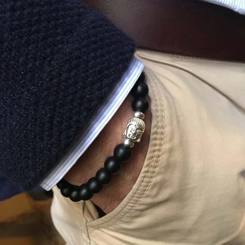 2020 новые модные мужские браслеты из бисера Будды классические очаровательные