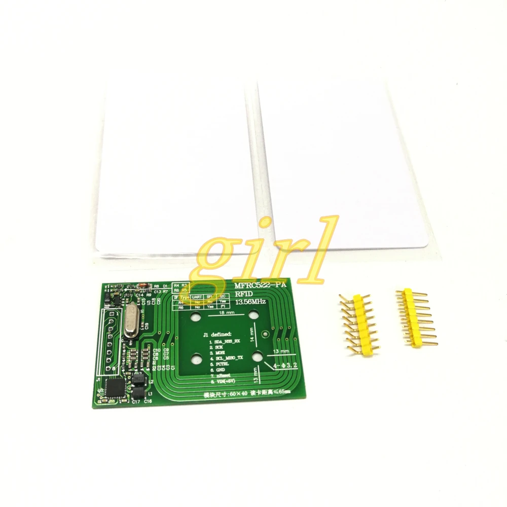 Модуль MFRC522 карта RFID IC модуль чтения и записи интерфейс UART/SPI/I2C большое расстояние