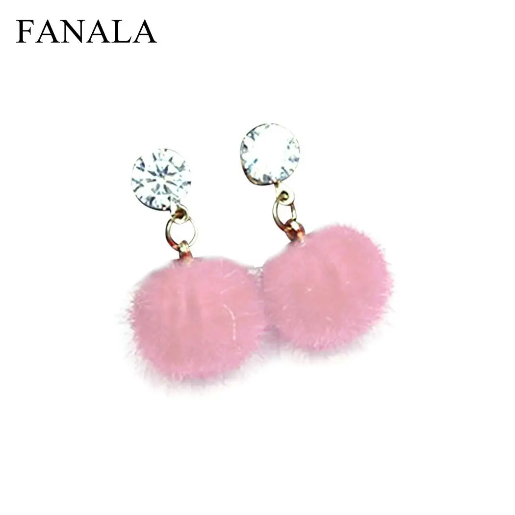 Драгоценный камень прелестные серьги в форме подарка маленькая трендовая пара