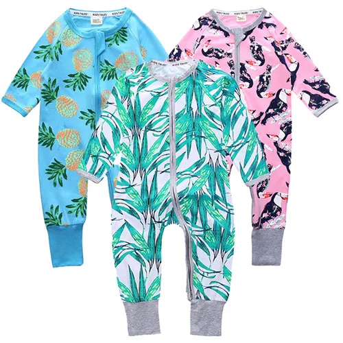 Style 02 Kids Tales/Новинка года, комбинезон для маленьких девочек, 3 предмета, одежда с длинными рукавами и милым принтом для новорожденных мальчиков детские комбинезоны, одежда для малышей возрастом от 0 до 2 лет, BBR2251 - Цвет: Style 02