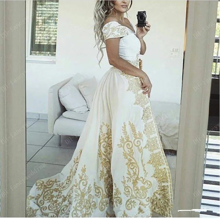 Luxurious Mermaid 2019 Arabic Evening Dresses Sweetheart Embroidery Satin Detachable Train Prom Dresses Sexy Formal Party Gowns