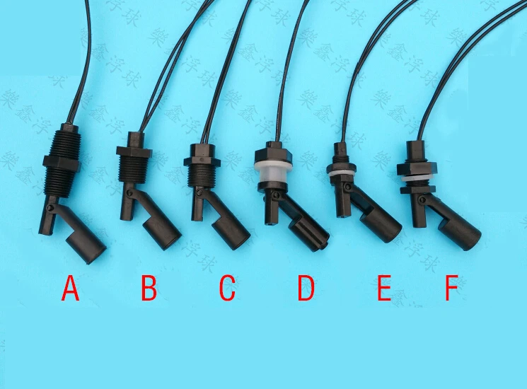 Пластиковый поплавковый выключатель с боковым креплением/датчик уровня низкого