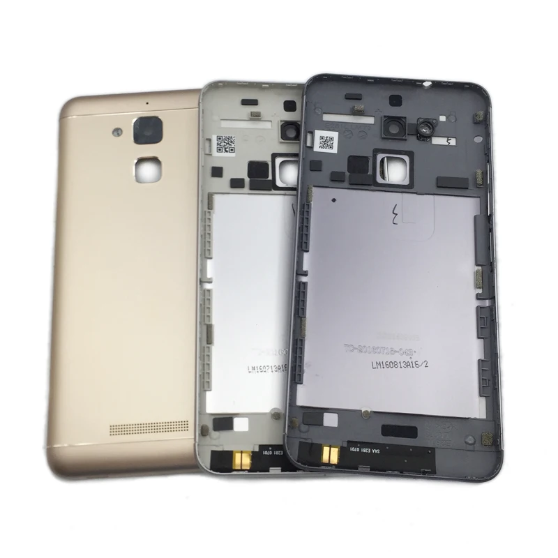 

Оригинальная запасная задняя крышка батарейного отсека для ASUS Zenfone 3 Max ZC520TL задняя крышка корпус + Боковая кнопка стеклянный объектив камеры