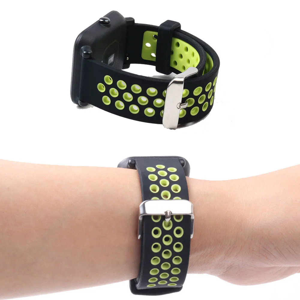 Силиконовый браслет ремешок для Xiaomi Amazfit GTS Bip GTR 42 мм GTR 47 мм Pace Stratos 22 мм 20 мм ремешок для часов