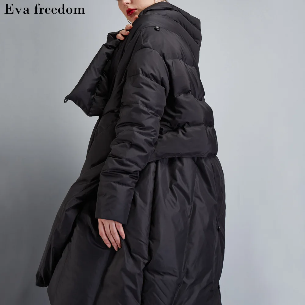 PLUS SIZE 2018 winter Jacket women down jackets new irregular thicken coat cloak women's downs jacket female medium-length | Женская