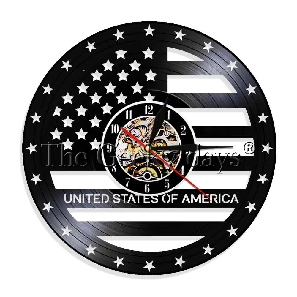 Силуэтный светодиодный светильник флаг США художественный Настенный декор
