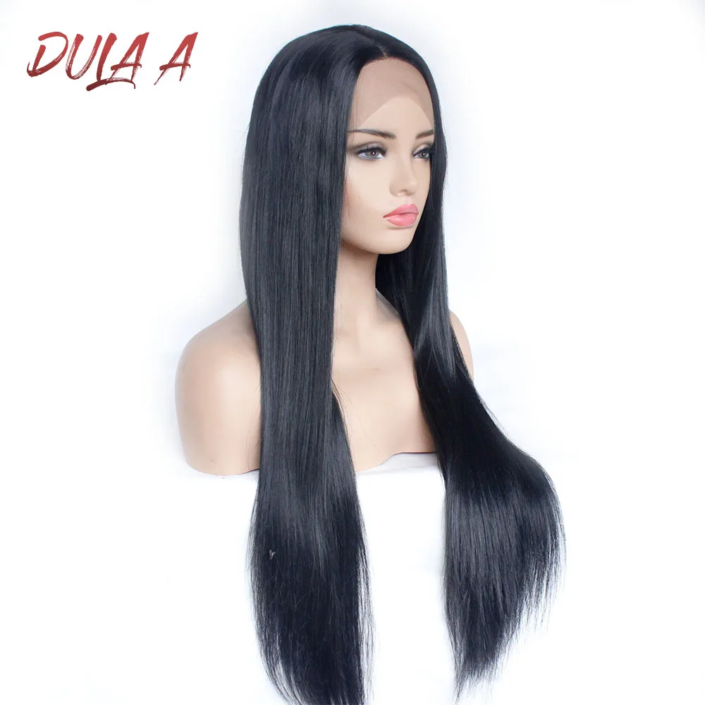 Парик женский синтетический термостойкий с прямыми кружевными передними