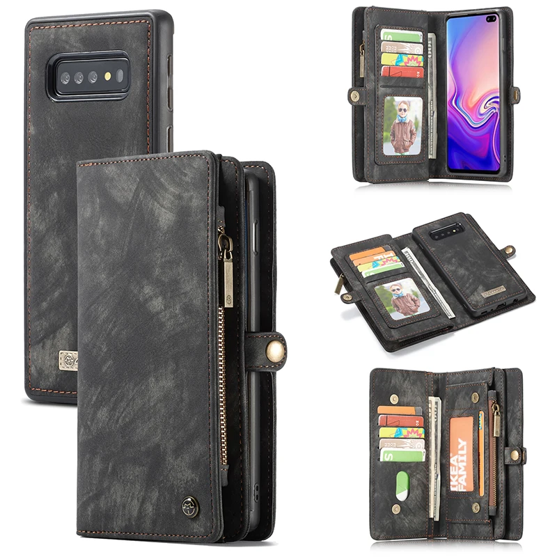 Кожаные флип-Чехлы для samsung Galaxy S10 Plus S10e Note 10 8 9 A20 A30 A40 A50 A70 A80 A90 Чехол-кошелек с подставкой чехлы для телефонов+ пленка