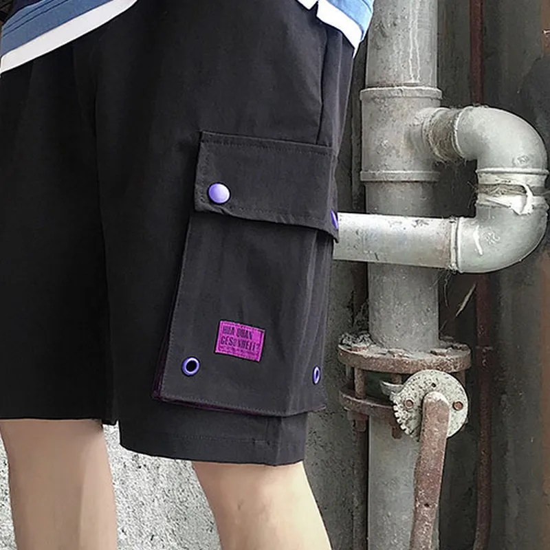 Летние свободные рабочие шорты мужские повседневные корейские модные короткие