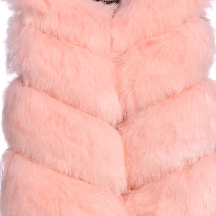 Pink ZADORIN роскошный жилет из искусственного лисьего меха для женщин, большие размеры, меховые короткие жилеты из искусственного меха, пальто, меховой жилет Fourrure, осенне-зимнее пальто - Цвет: Pink