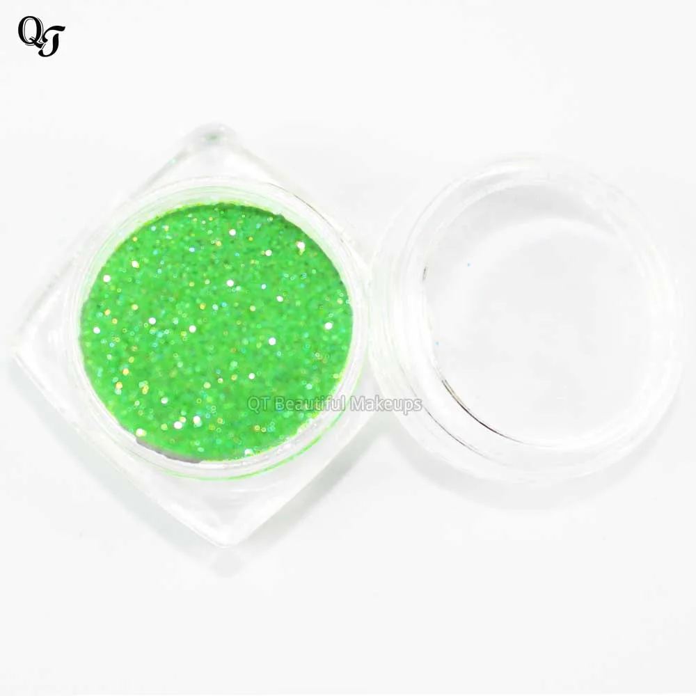1 коробка зеленых мини тонких блесток для ногтей украшение и блеск