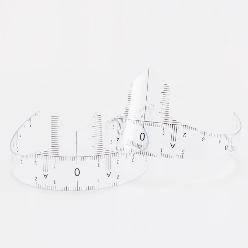 1 шт. многоразовая полупостоянная линейка для бровей измерительные аксессуары