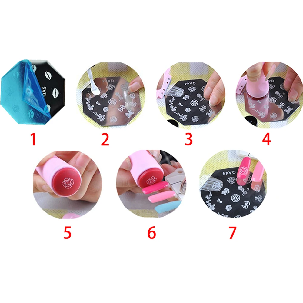 1 шт. трафарет для дизайна ногтей Коралловая рыба осьминог|stamp stencil|art stamping platenail art