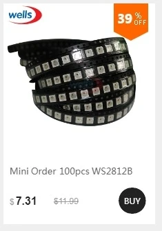 WS2812B светодиодный с радиатором(10 мм* 3 мм) DC5V 5050 SMD RGB WS2812 IC чипы