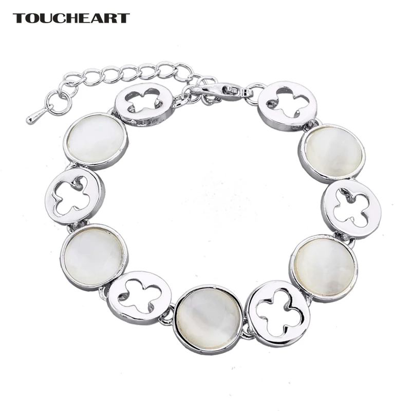 

TOUCHEART Adjustable Stainless Steel Bracelet Bangles Charm For Women Silver Luxury Brand Jewelry friendship Bracelets SBR140210