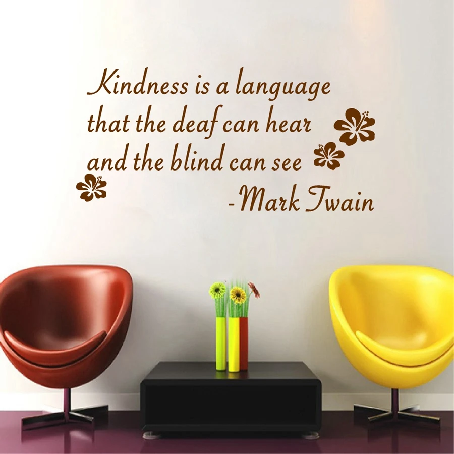 Наклейка на стену с надписью английском языке | Дом и сад